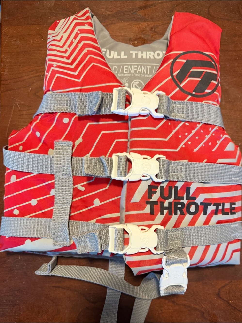 Kids Red Life Vest - Secure Fit